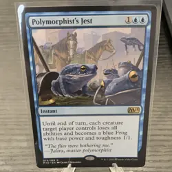 Magic: The Gathering Polymorphist's Jest Rare Blue Instant Core Set 2015 Regular - Image 1