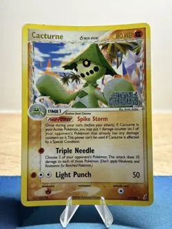 Cacturne 15/100 Delta Species EX Crystal Guardians Reverse Holo Rare Pokemon MP - Image 1