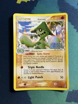 Cacturne 15/100 Delta Species EX Crystal Guardians Reverse Holo Rare Pokemon MP - Image 2