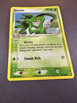 Grovyle 32/100 Ex Crystal Guardians Reverse Holo Stamped Pokemon Card HP - Image 3