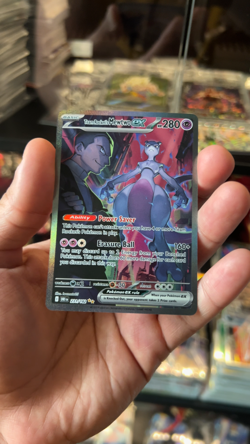 Pokemon Team Rocket's Mewtwo ex 231/182 -Destined Rivals- Full Art Holo SIR EX - Image 2
