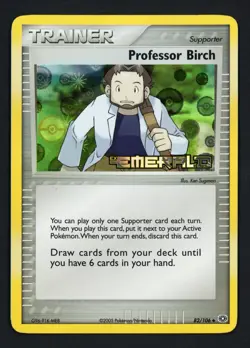 Professor Birch Reverse Holo 82/106 Emerald Uncommon Pokemon TCG - Image 1