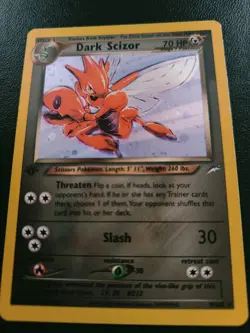 2000 Pokemon-Dark Scizor-Neo Destiny-1st Edition-Holo-WOTC-NM. - Image 2