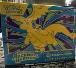 Pokemon TCG Ascended Heroes Pokemon Center Exclusive Elite Trainer Box ETB - Image 1