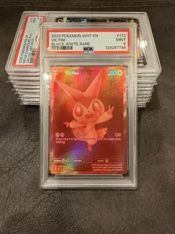 2025 POKEMON WHT EN-WHITE FLARE #172 VICTINI BLACK WHITE RARE - Image 3