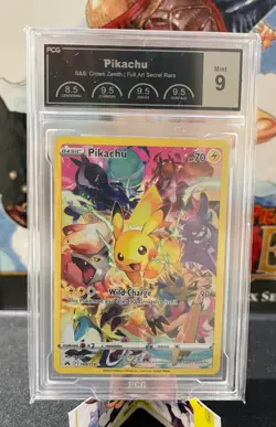 Pokemon TCG Pikachu Crown Zenith 160/159 Holo Secret Rare English PCG 9 - Image 1