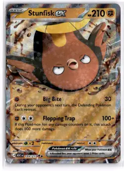 Stunfisk ex 114/217 Double Rare ME: Ascended Heroes Pokemon Near Mint - Image 1