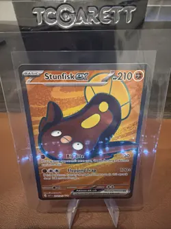 Pokemon TCG Ascended Heroes Stunfisk EX Full Art 252/217 NM - Image 1