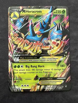 Pokemon Mega M Heracross EX TCG 5/111 XY Furious Fists Holo - Image 1