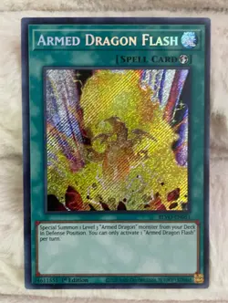 Yugioh Armed Dragon Flash BLVO-EN051 Secret Rare 1st Ed NM - Image 1