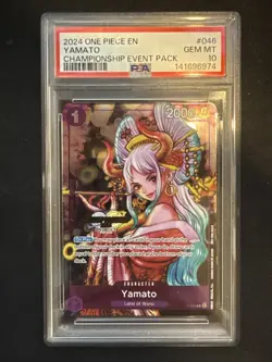 PSA 10 Yamato (CS 2024 Event Pack) P-046 One Piece Championship Promo - Image 1