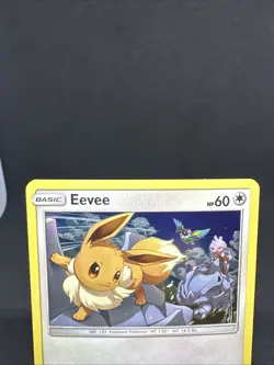 Pokemon TCG Eevee SM235 Sun & Moon Black Star Promos Cosmos Holo NM Card - Image 3