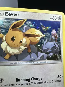 Pokemon TCG Eevee SM235 Sun & Moon Black Star Promos Cosmos Holo NM Card - Image 5