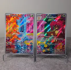 Pokemon Deerling & Sawsbuck Scarlet & Violet Holo 2-Card Lot 165/162, 166/162 - Image 1