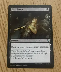 Cast Down - NM - MTG Dominaria - Magic the Gathering - Excellent - Image 1