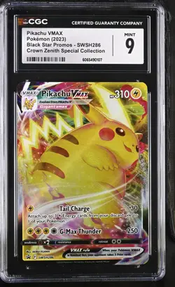PIKACHU VMAX SWSH286 CROWN ZENITH SPECIAL COLLECTION POKEMON CGC 9 MINT - Image 1