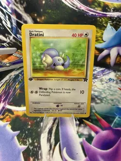 Dratini 53/82 1st Edition Team Rocket Pokemon WOTC Vintage - Image 1