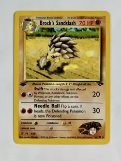 Brock's Sandslash 2000 Pokemon Gym Challenge 1st Edition #36/132 * Near Mint - Image 1