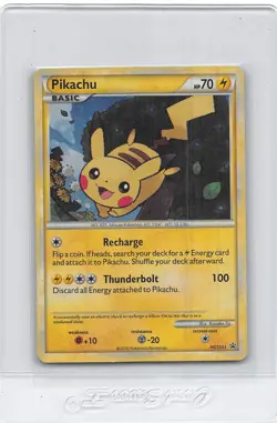 Pikachu HGSS03 - BLACK STAR Promo - HOLO RARE - 2010 Pokemon Card - LP/MP - Image 1
