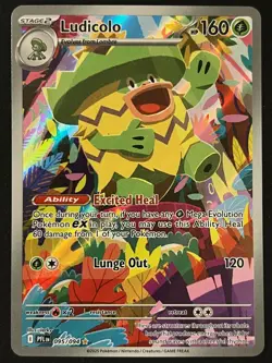 Pokemon TCG Ludicolo 095/094 Illustration Rare - Phantasmal Flames - Pack Fresh✅ - Image 1