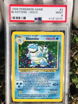 1999 Pokemon Base Set Blastoise Unlimited #2/102 Holo PSA 9 MINT English WOTC - Image 4