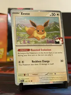 Eevee 143/191 Cosmos Holo Pokemon Play! Prize Pack Series 7 Play Stamp NM - Image 1
