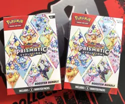 Pokemon TCG Prismatic Evolutions Booster Bundle New Sealed In Hand 6 Packs - Image 1
