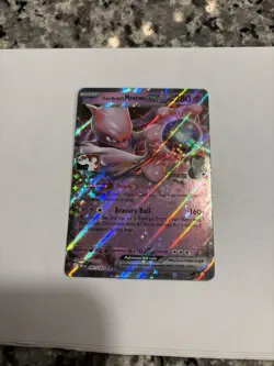 NM Team Rocket's Mewtwo EX 081/182 - Prize Pack Series 8 with Play! Pokemon Stam - Image 1