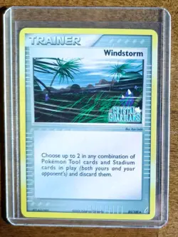 2006 Pokemon EX Crystal Guardians Windstorm 85/100 Stamped Reverse Holo NM-LP - Image 1
