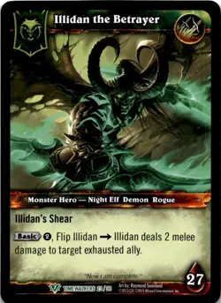Illidan the Betrayer Alternate Art #3 World of Warcraft TCG WOW Timewalkers - Image 1