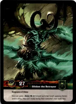Illidan the Betrayer Alternate Art #3 World of Warcraft TCG WOW Timewalkers - Image 2