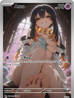 LoveangelGames-Season 2- Custom Card- Waifu Universe-Amo Prey - Image 1