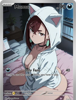LoveangelGames-Season 2- Custom Card- Waifu Universe-Momo Only Fans - Image 1