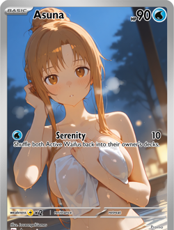 LoveangelGames-Season 2- Custom Card- Waifu Universe-Asuna Serenity - Image 1