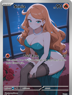 LoveangelGames-Season 2- Custom Card- Waifu Universe- Sonia Rose - Image 1
