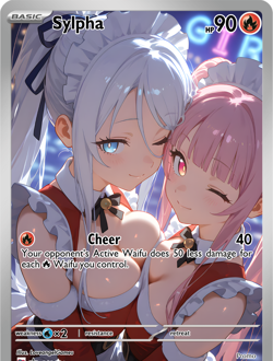 LoveangelGames-Season 2- Custom Card- Waifu Universe-Sylpha Cheer - Image 1