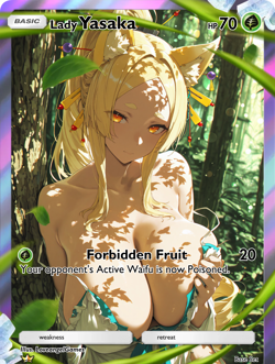 LoveangelGames-Season 4- Custom Card- Waifu Universe-Lady Yasaka-Forbidden - Image 1