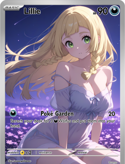 LoveangelGames-Season 2- Custom Card- Waifu Universe-Lillie Garden - Image 1
