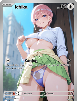 LoveangelGames-Season 2- Custom Card- Waifu Universe-Ichika Casting - Image 1