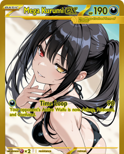 LoveangelGames-Season 2- Custom Card- Waifu Universe-Kurumi Promo- Exclusive - Image 1