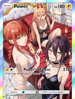 LoveangelGames-Season 2- Custom Card- Waifu Universe-Power Harem (Promo) - Image 1