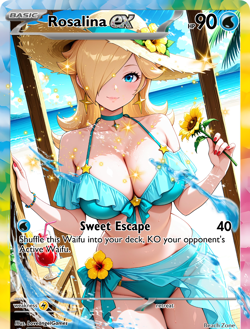 LoveangelGames-Season 2- Custom Card- Waifu Universe-Rosalina Sweet Escape - Image 1