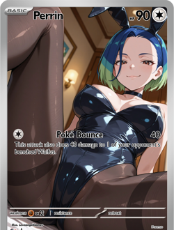 LoveangelGames-Season 2- Custom Card- Waifu Universe- Perrin Bounce - Image 1