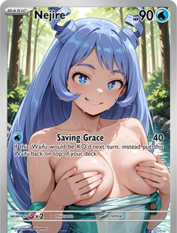LoveangelGames-Season 2- Custom Card- Waifu Universe-Nejire Saving Grace - Image 1
