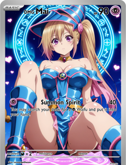 LoveangelGames-Season 2- Custom Card- Waifu Universe-Mai DMG Summon - Image 1