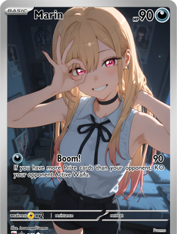 LoveangelGames-Season 2- Custom Card- Waifu Universe-Marin BOOM! - Image 1