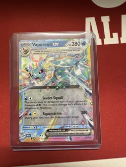 Pokemon Vaporeon ex 023/131 SV: Prismatic Evolutions Holo Double Rare EX Card - Image 1