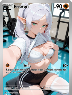 LoveangelGames-Season 2- Custom Card- Waifu Universe- Frieren Gym - Image 1