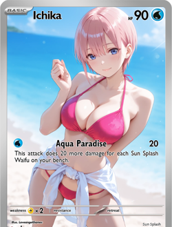 LoveangelGames-Season 2- Custom Card- Waifu Universe-Ichika Sunsplash - Image 1