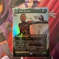 Miles Morales 0234 Borderless FOIL Spider Man MTG Magic The Gathering Card NM - Image 2